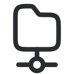 Folder Connection SVG Icon